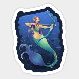 Archer Mermaid Sticker